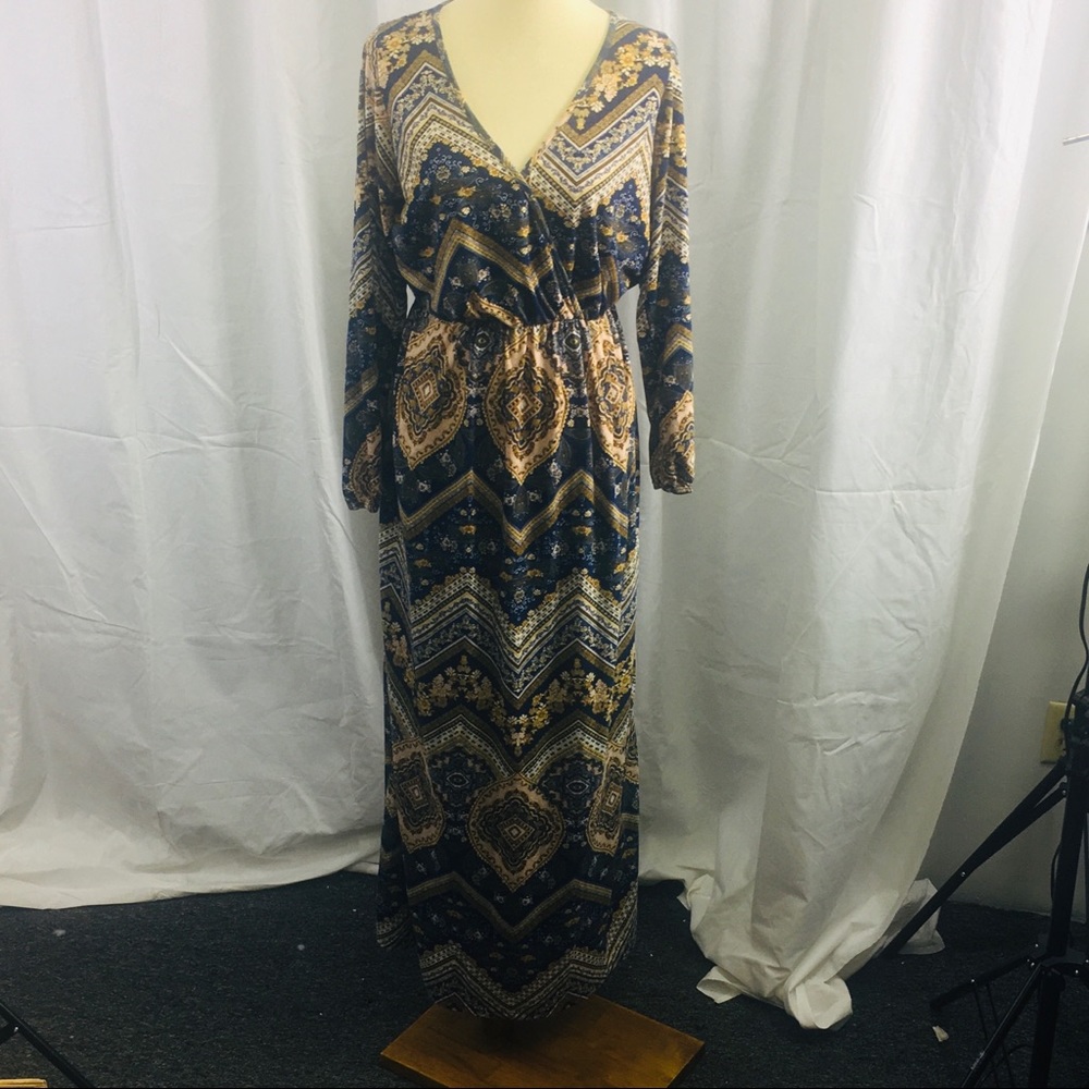 Long Dress with wrap front
